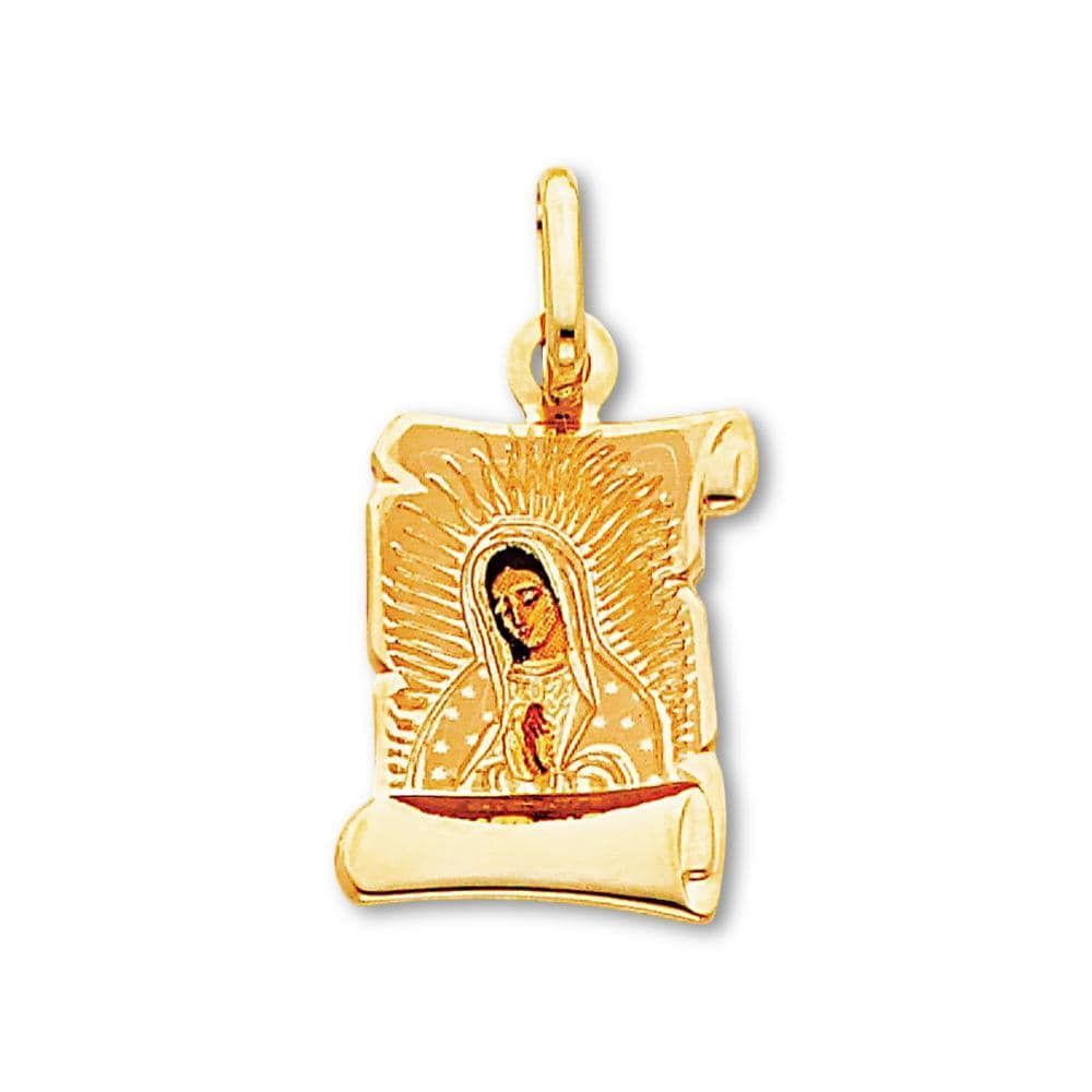 14K Gold Virgin Mary Guadalupe Pendant | Symbol of Faith By Tehrani Jewelry